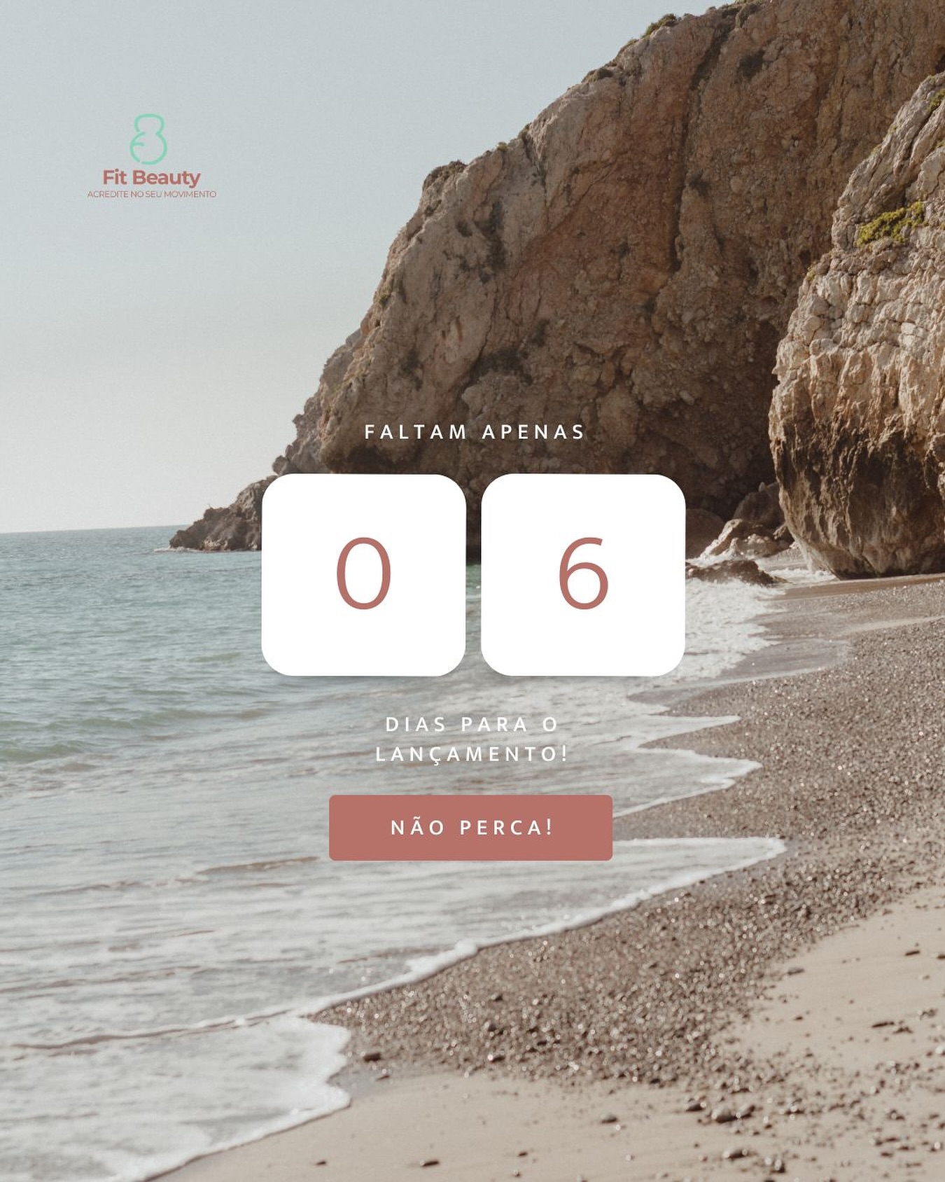 Contagem regressiva ativada!
Faltam apenas 5 dias para você conhecer a nova coleção da Fit Beauty — feita para te inspirar a se movimentar com estilo e confiança.
#FitBeauty #AcrediteNoSeuMovimento #NovaColeção #Lançamento